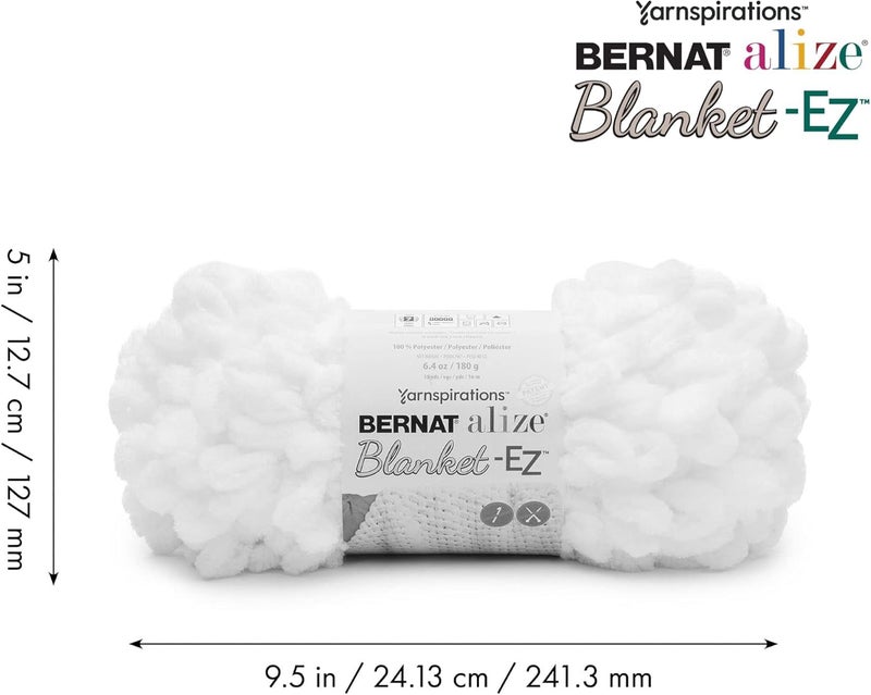 Bernat Alize Blanket Hedge Green Yarn - 2 Pack of 180g/6.4 oz - 100% Polyester - #7 Jumbo - 18 Yards - Chunky Yarn for Hand Knitting/Crochet - Image 2