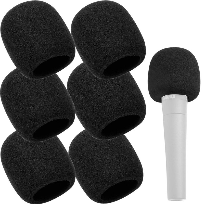 CDBOVID 6 Pack Microphone Cover Foam,Mic Cover Handheld Microphone Windscreen - Image 1