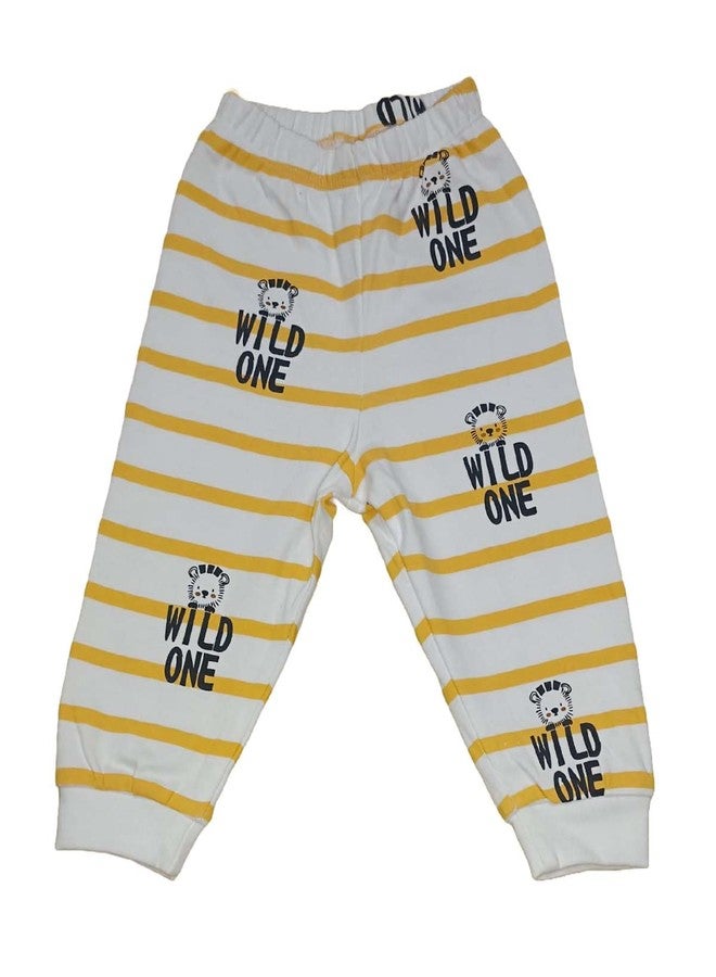 Cute Collection Cotton Bottom/Legging/Pyjami for 0-3 Months New Born Baby Boys & Girls, Pack of 3 Pcs Multicolour - Image 3