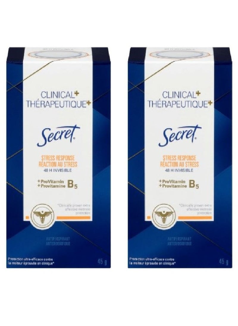 Set Of Two Pieces SECRET CLINICAL ANTIPERSPIRANT - STRESS RESPONSE 2X45GR - pzsku/ZCCCA92308FC070FDD73AZ/45/_/1713182722/adacfa71-8b5b-4316-9303-8e358d333696