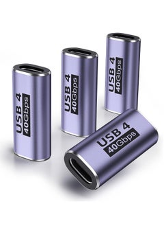 4 Pack USB C Female to Female Adapter, USB C Coupler with 40 Gbps PD 100W 8K 60hz Video Compatible for Thunderbolt 4/3, MacBook Pro/Air, USB-C HUB and More Type C Devices