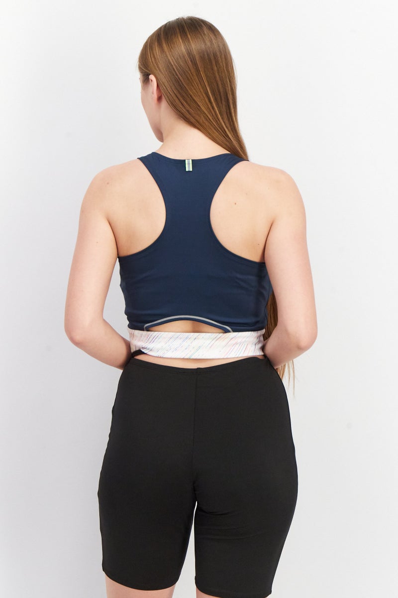 PUMA Women Sportswear Fit Sleeveless Training Top, Navy Blue - Image 4