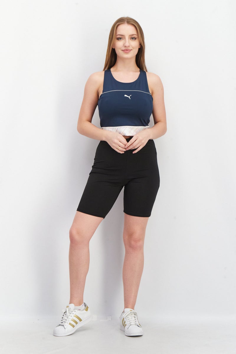 PUMA Women Sportswear Fit Sleeveless Training Top, Navy Blue - Image 2