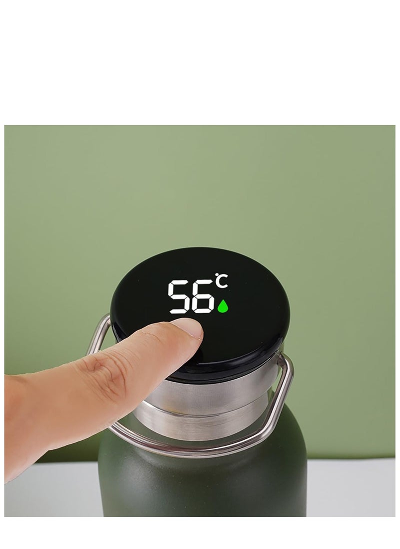TYCOM Thermal isulated Water Bottle 500 ML Stainless Steel Double Wall Vacuum insulated Water Bottles for Hot Cold Water Gym Bottle Flask Bottle With LED Dark Black.  - Image 4