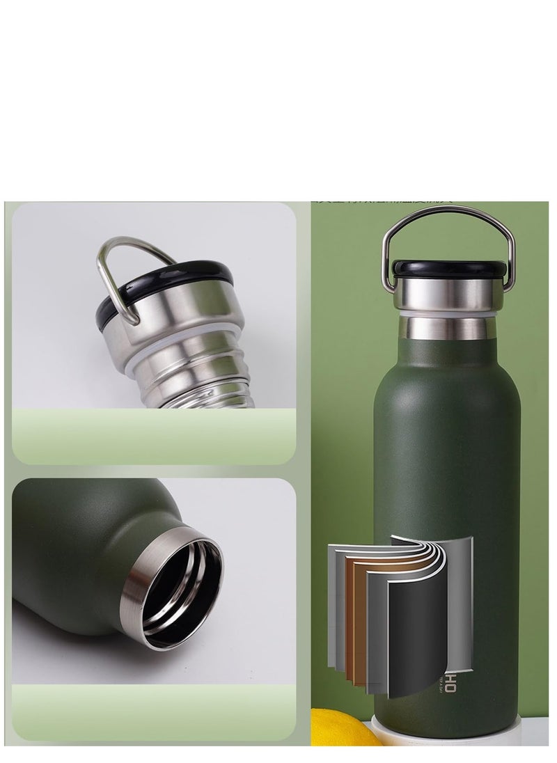 TYCOM Thermal isulated Water Bottle 500 ML Stainless Steel Double Wall Vacuum insulated Water Bottles for Hot Cold Water Gym Bottle Flask Bottle With LED Dark Black.  - Image 3