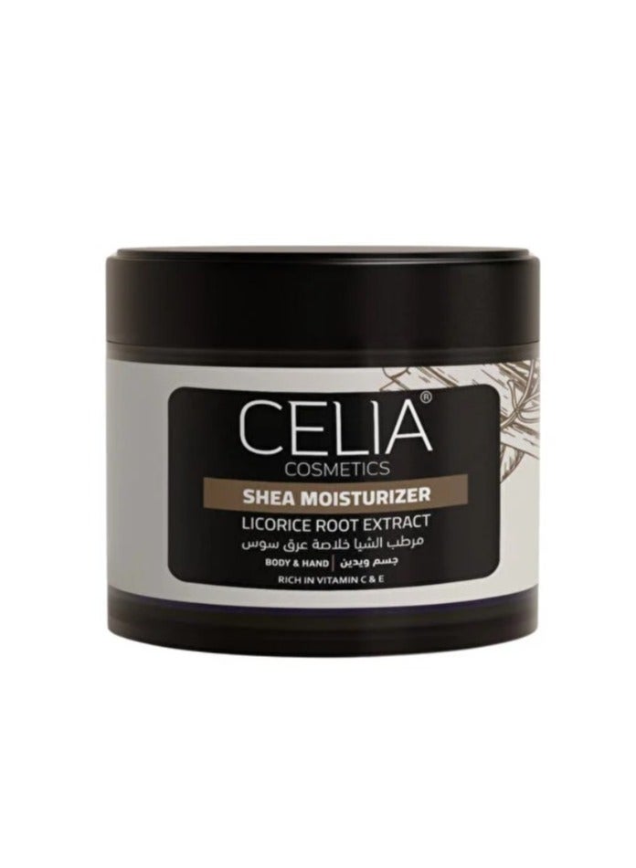 سيليا كوزمتكس زبدة شيا بخلاصة عرق السوس  الجسم واليدين-300جرام