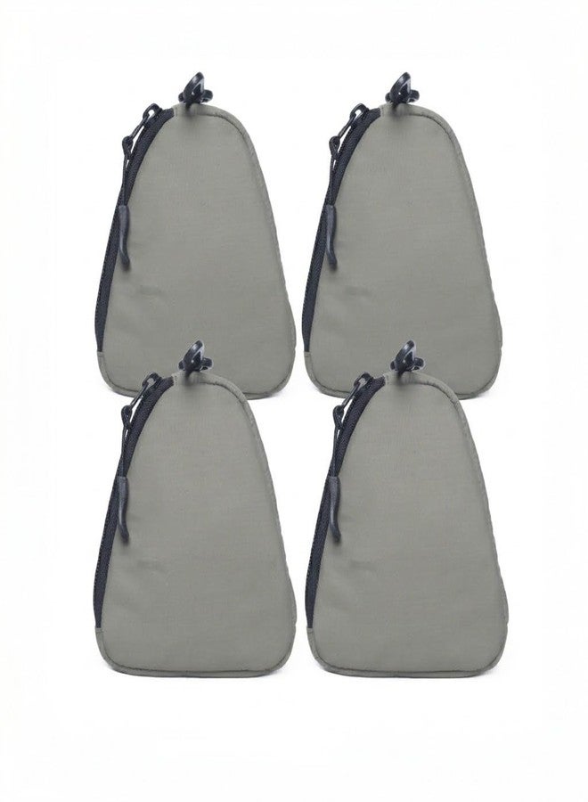 ASTRID Set of 4 Coin Pouch with Loop and Zipper Closure