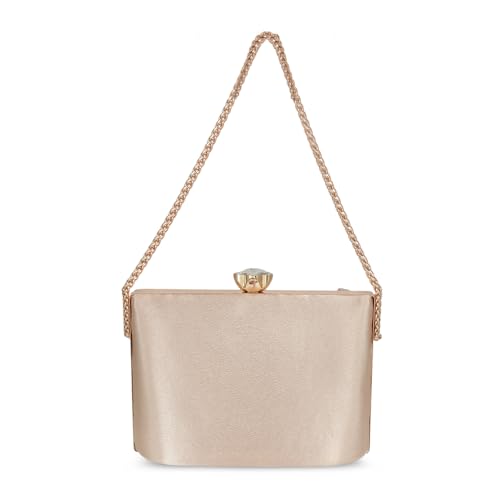 Metro Women's Rose-Gold Stylish Faux Leather Party Clutch (38-134) - Image 4
