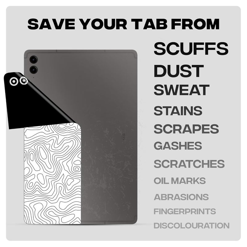 Capes Tablet Skins Compatible with Samsung Galaxy Tab S9 FE Plus | Ultra-Thin Protective Film | Anti-Scratch Vinyl Decal Skin | Not Case/Cover (Tornado, Back Skin + S Pen Skin) - Image 3
