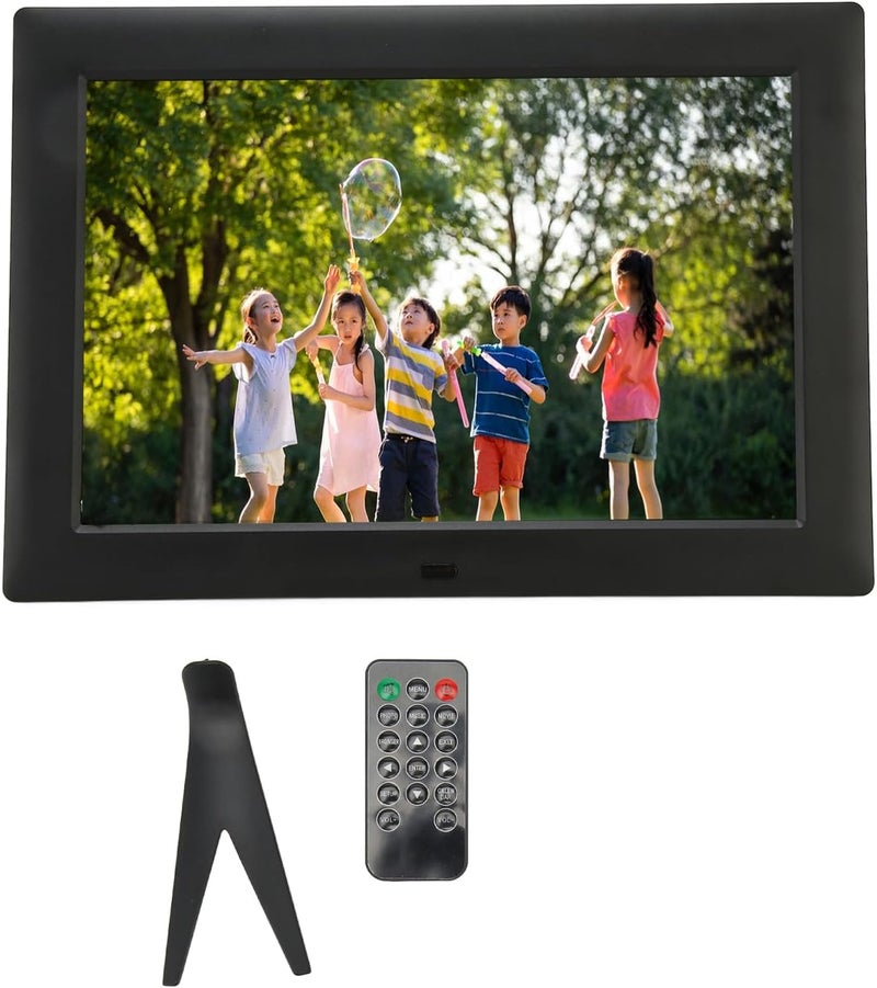 Goshyda 12 Inch Digital Photo Frame, HD Screen, Smart Digital Photo Frame with Remote Control, Video Player Calendar, Auto ON/OFF Video Frame for (UK Plug)