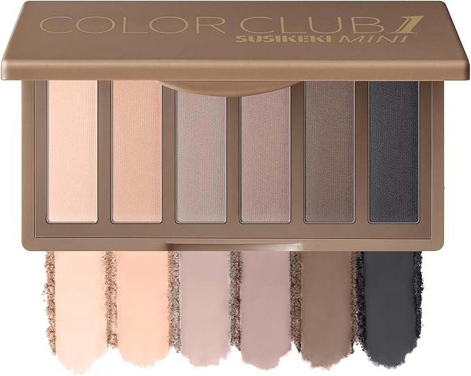 SUSIKEKI 6 Colors Mini Naked Eyeshadow Makeup Palette Neutral Nude Smoky Eye Shadow Taupe Brown Matte Make Up Pallet with Mirror Highly Pigmented Long Lasting Waterproof Travel Size Gift Kit 01 - Image 1
