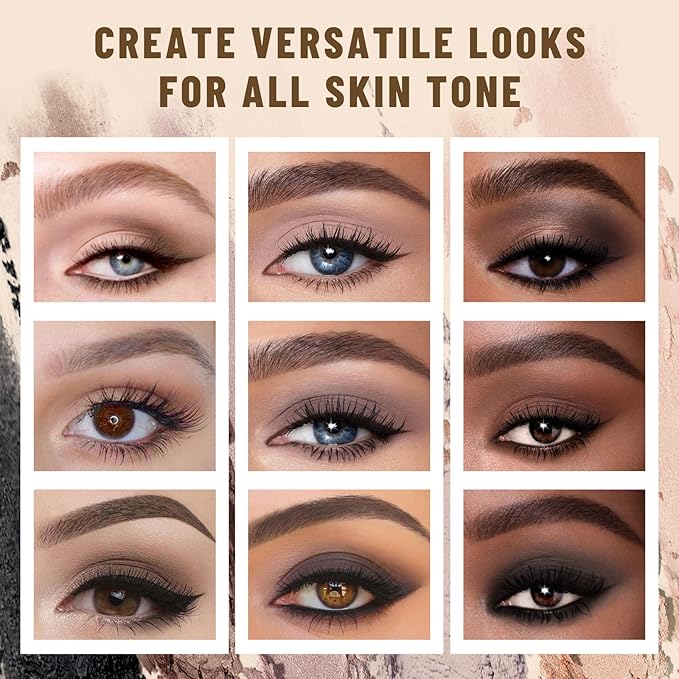 SUSIKEKI 6 Colors Mini Naked Eyeshadow Makeup Palette Neutral Nude Smoky Eye Shadow Taupe Brown Matte Make Up Pallet with Mirror Highly Pigmented Long Lasting Waterproof Travel Size Gift Kit 01 - Image 3
