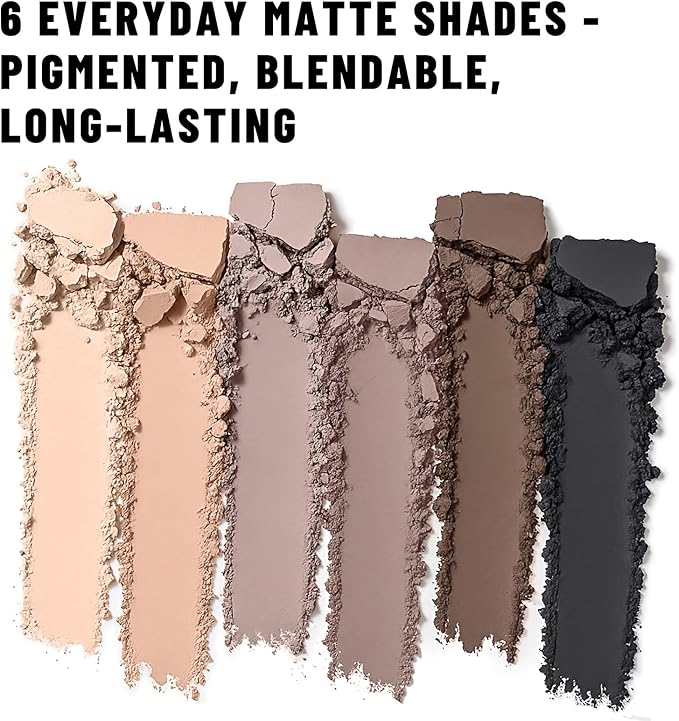 SUSIKEKI 6 Colors Mini Naked Eyeshadow Makeup Palette Neutral Nude Smoky Eye Shadow Taupe Brown Matte Make Up Pallet with Mirror Highly Pigmented Long Lasting Waterproof Travel Size Gift Kit 01 - Image 5