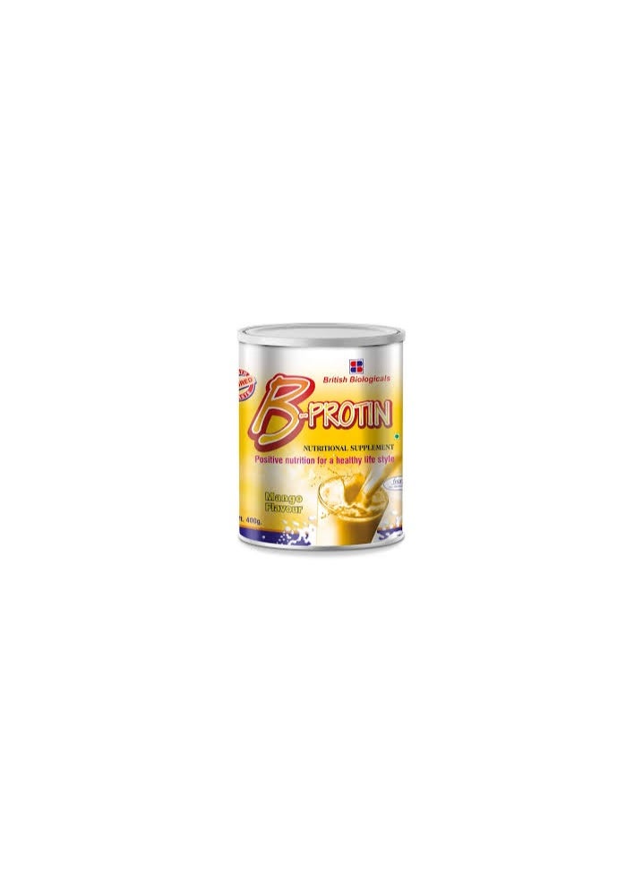 BRITISH BIOLOGICAL B-PROTIN MANGO 400GM 