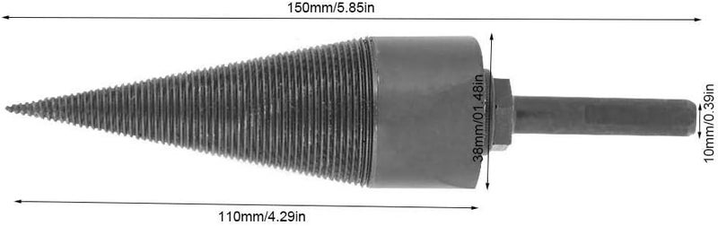 klarako Shopping Spree Wood Split Log Splitter, Firewood Drill Bit Wood Splitter Household Firewood Spli Drill SDS Plus Shank for Electric Drill - Image 4