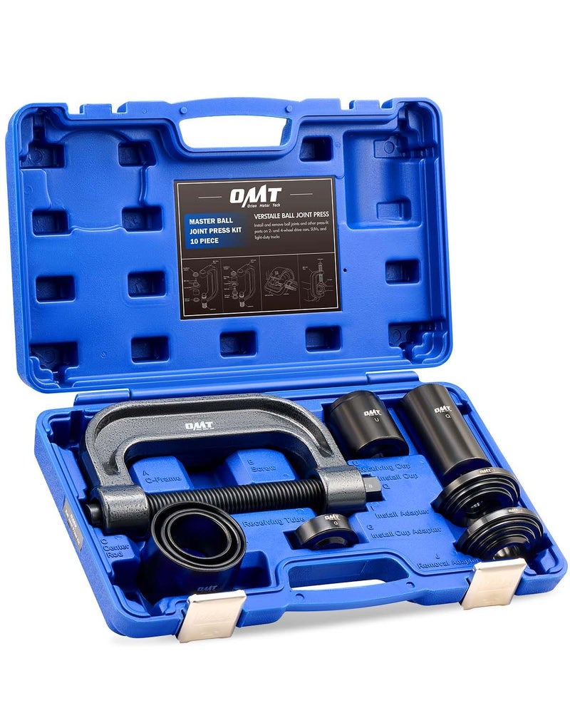Orion Motor Tech Heavy Duty Ball Joint Press & U Joint Removal Tool Kit with 4wd Adapters, for Most 2WD and 4WD Cars and Light Trucks (BK) - Image 1