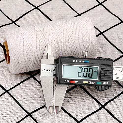 G2PLUS White String, Cotton Bakers Twine, 328 Feet 2MM Natural White Cotton String for Crafts, Gift Wrapping Twine, Home Decor, Gift Packaging - Image 3