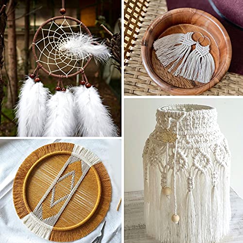 G2PLUS White String, Cotton Bakers Twine, 328 Feet 2MM Natural White Cotton String for Crafts, Gift Wrapping Twine, Home Decor, Gift Packaging - Image 5