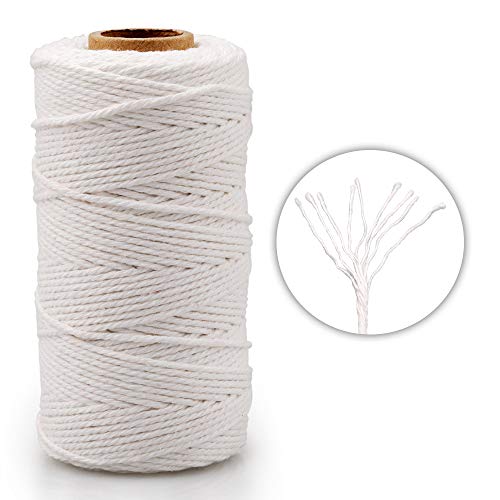 G2PLUS White String, Cotton Bakers Twine, 328 Feet 2MM Natural White Cotton String for Crafts, Gift Wrapping Twine, Home Decor, Gift Packaging - Image 2