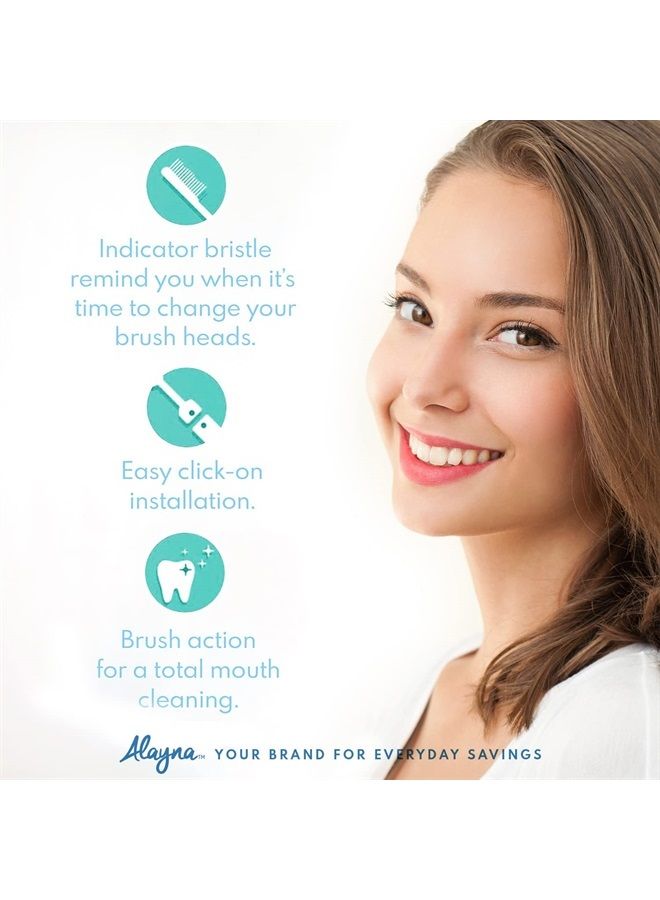 Alayna Replacement Brush Heads Compatible with Oral B- Double Clean Design, Pack of 8 Generic Electric Toothbrush Replacement Heads- Fits Oralb Pro 7000, 1000, 8000, 9000, 1500, 5000, Kids, Vitality & More! - Image 5