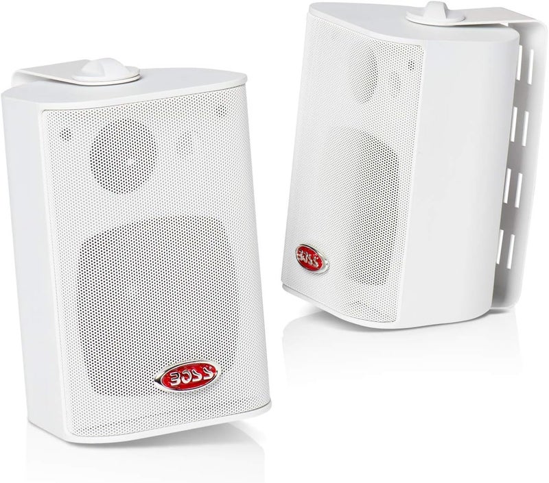BOSS Audio Systems MR4.3W 200 Watt 4.3 Inch Full Range 3 Way Weatherproof Marine Speakers - Image 1