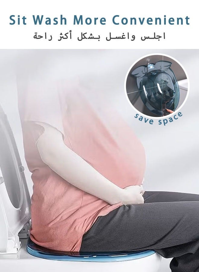 HOMESTAR Sitz Baths for Toilet Seat, Pregnant Women Steam Seat with Flusher Hemorrhoids and Inflammation Treatment, Soaking Basin Suitable Most Toilets - Image 2