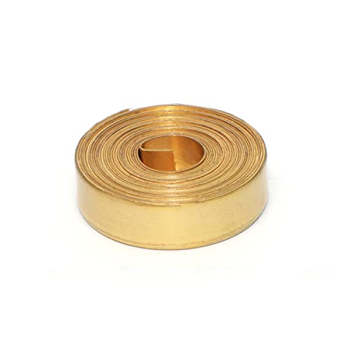 BRONGS Vastu Brass Strip | Width- 0.5 Inch | Thickness - 0.3mm | Length- 8 Feet Approx | Zone Balancing |Toilet Correction | Main Entrance | Brass Strip for Vastu | Pack of 1 - Image 1