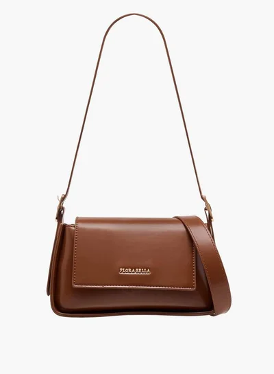 Flora Bella By Shoexpress Solid Crossbody Bag with Adjustable Strap