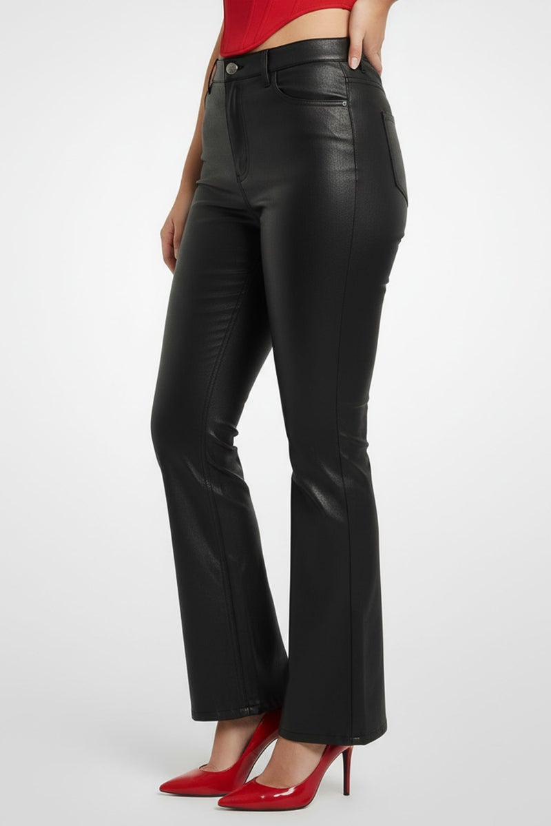 INC Women Plus Size Plain Wide Leg Pants, Black - Image 4