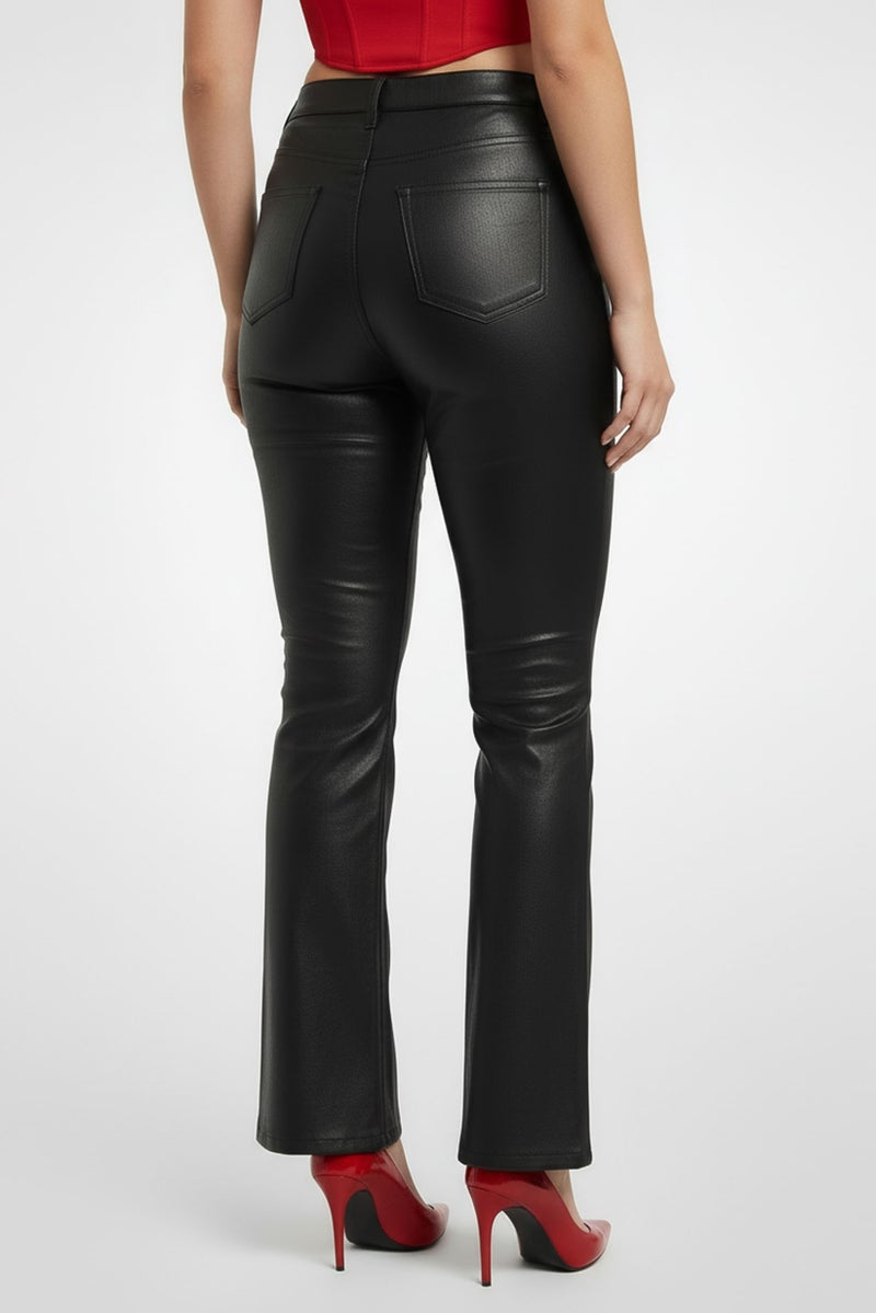 INC Women Plus Size Plain Wide Leg Pants, Black - Image 3