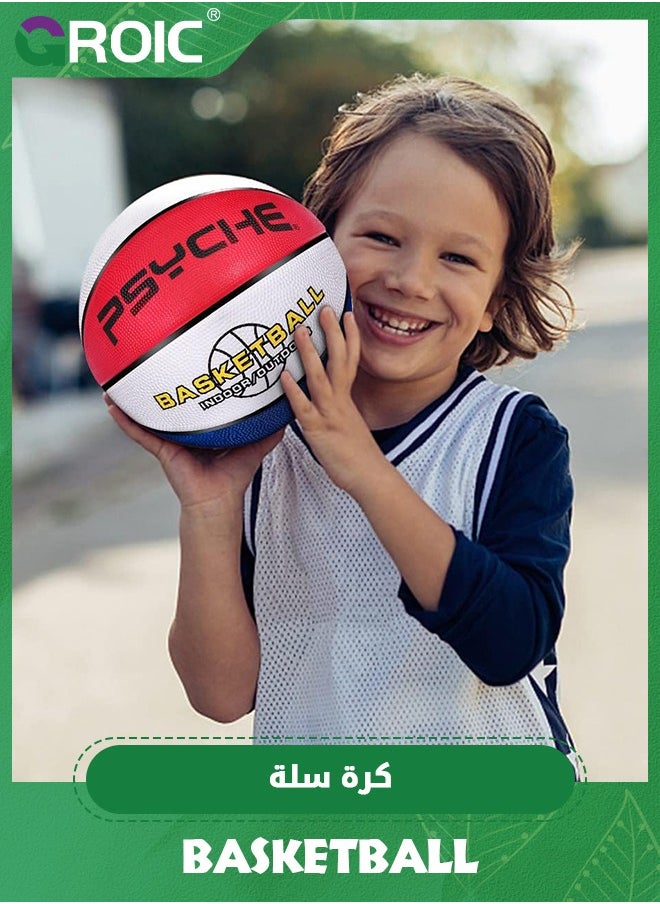 GROIC Size 7 (29.5 inches) Rubber Basketball, Official Regulation Size 7 for Indoor Outdoor Pool Play Games, Deep Channel Construction Streetball, Made for Adults & Youth, Official Basketball Size 7  - Image 5