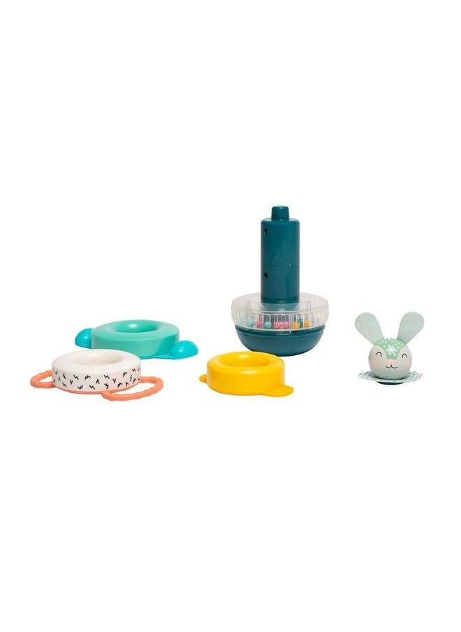 Taf Toys - Hunny Bunny Baby Stacker 5 Pieces Captivating Stacker Rings And A Friendly Bunny Character Bpa Free Developmental Toddler Toy - Image 1