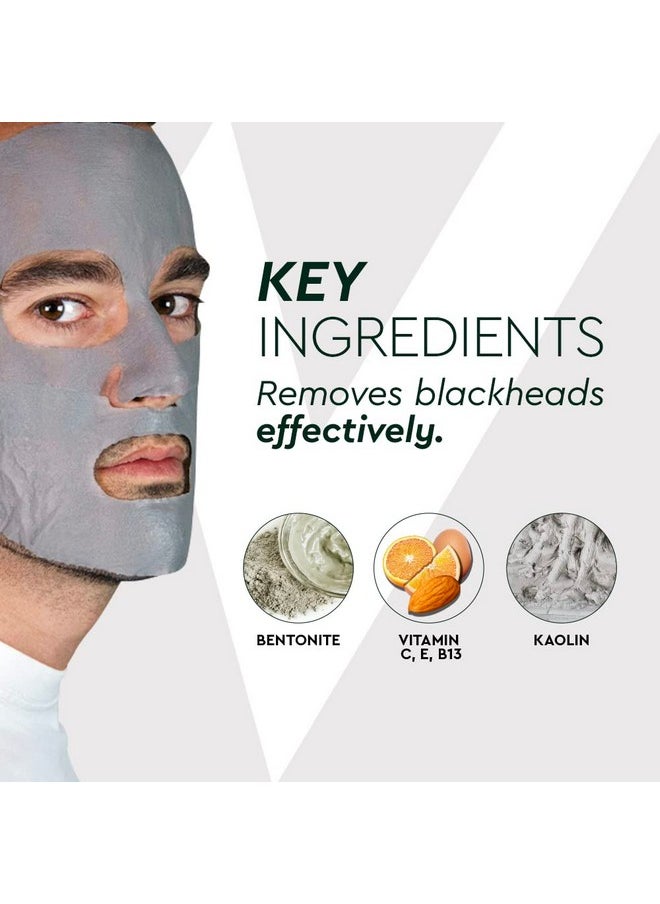 The Wolf Project - Wolf Project Korean Face Mask Gentle Mud Mask With Pore Minimizer Serum Vitamin B3 Vitamin C Vitamin E Oil Control. Deep Facial Cleansing For All Skin Types And Acne Prone Skin 5 Pack - Image 1