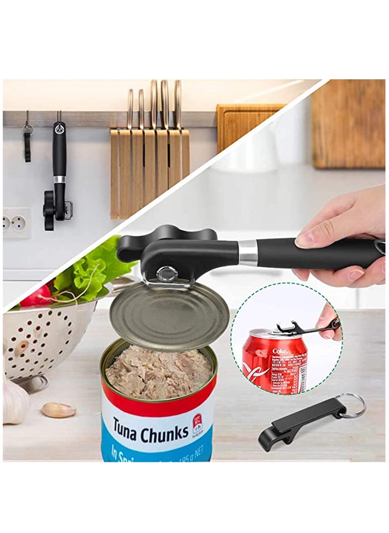 SYOSI - Can Opener, Kitchen Safety for Restaurant No Sharp Edges Arthritis Camping Can Open tool Side Cut Manuel Hand Held Smooth Edge Ergonomic - Image 1