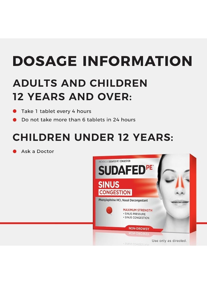 Sudafed Pe Sinus Congestion Tablets  - Image 4