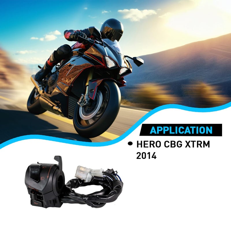 Uno Minda Sw-0659Ay Handle Bar Switch- Left Side - Self Start For Hero-Cbz Xtreme 2014 (White & Black) - Image 4