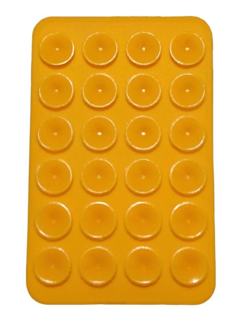 Silicone Adhesive Phone Holder, Adhesive Phone Holder for iPhone and Android Phones, Hands-Free Adhesive Phone Holder, Steady Phone Holder with Mirror for Selfies and Videos