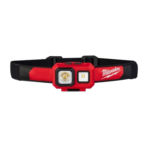 Milwaukee 2104 Spot Flood 450 Lumens Adjustable Hard Hat Headlamp Light - Image 1