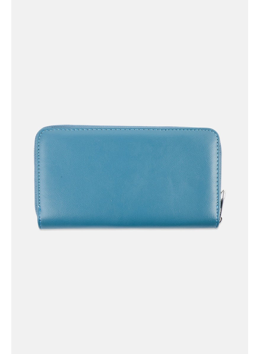 London Fog Women Brand Logo Wallet 11 H x 19 L x 2 W cm, Slate Blue  - Image 2