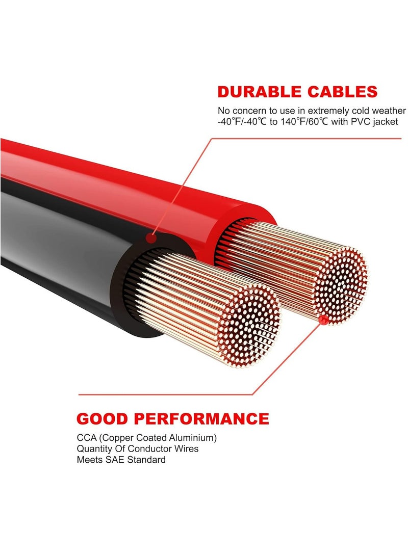 Hoasis Jumper Cables for Car Battery, 13Ft 2000A Automotive Bold Jumper Cables Kit for Jump Starting Dead or Weak Batteries,fit Car, SUV and Trucks Battery with Carry Bag Included - Image 3