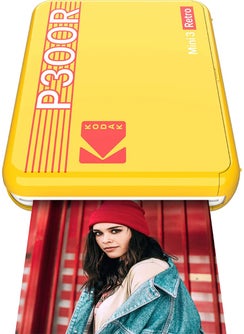 Kodak Mini 3/P300 Retro Smartphone Photo Printer - Yellow  - Image 1