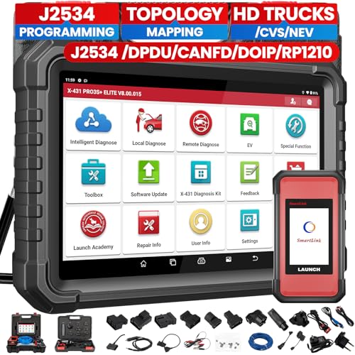 LAUNCH X431 PRO3S+ Elite with SmartlinkC 2.0,2025 Bi-Directional Scan Tool with J2534,OEM Topology Map, HD Truck Scan,ECU Coding,CANFD &DOIP,FCA AutoAuth,60+ Service,2 Years Free Update - Image 1