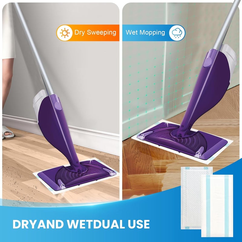 Bpbdzz 20 Count Wet Jet Pads Refill, Compatible with Swiffer WetJet Spray Mop, Super Absorbent Disposable Cleaning Pads for All Floor Types - Image 5