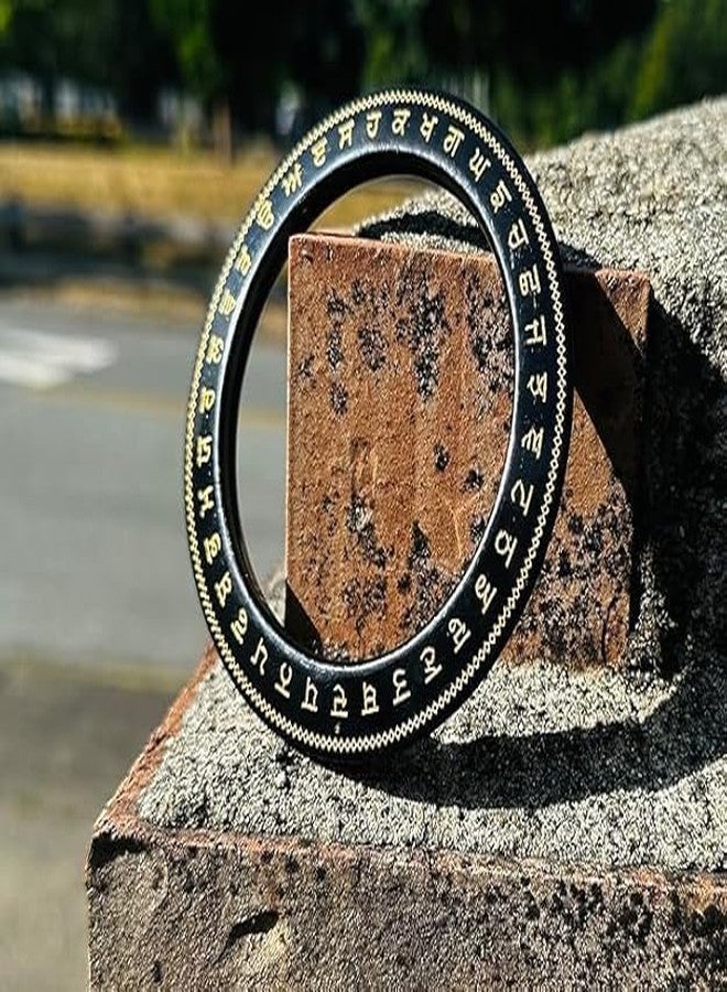 TEYRAH Punjabi Gurmukhi Engraved Sarb Loh Sikh Kada Double Sided Engraved Punjabi Kada Sikh Bracelet Limited Edition (Inner Diamater 7.00 Cm) - Image 2