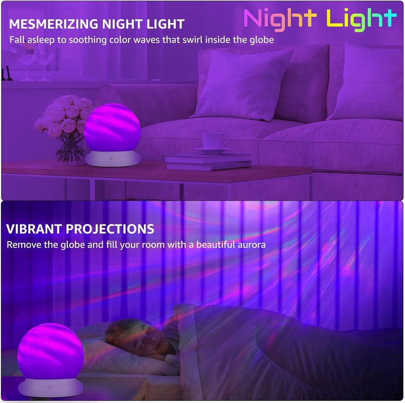 Excefore Galaxy Star Projector Night Light with 15 Colors & Remote – Portable Cordless Aurora Projector for Kids & Adults - Image 4