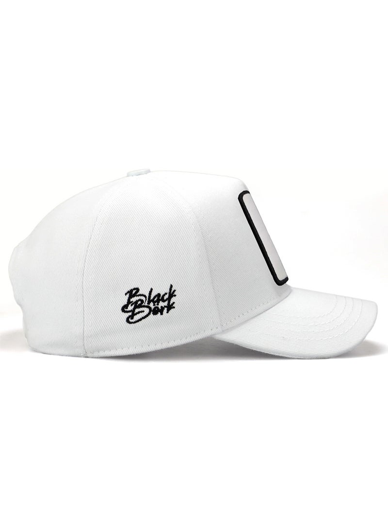 Black Börk BlackBörk V1 Baseball Kids Lion - 2 Code Logo Unisex White Children's Hat (Cap)  - Image 4