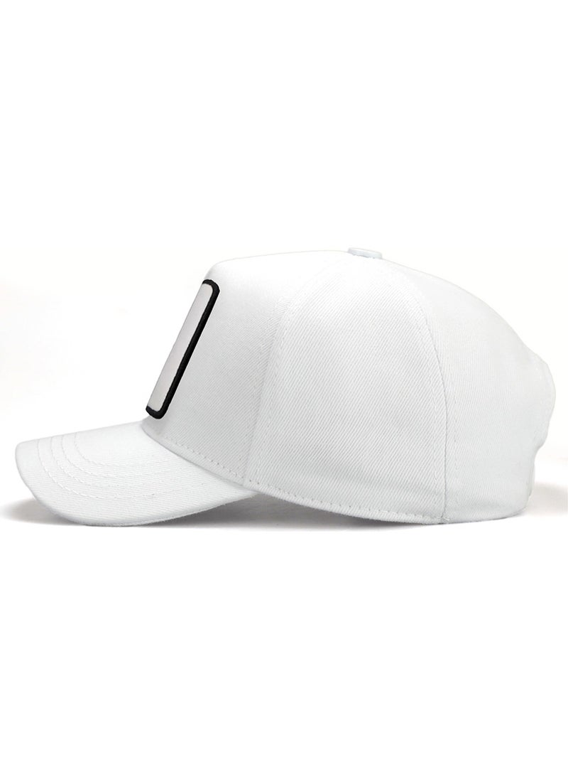 Black Börk BlackBörk V1 Baseball Kids Lion - 2 Code Logo Unisex White Children's Hat (Cap)  - Image 5