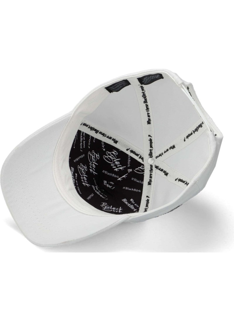 Black Börk BlackBörk V1 Baseball Kids Lion - 2 Code Logo Unisex White Children's Hat (Cap)  - Image 2