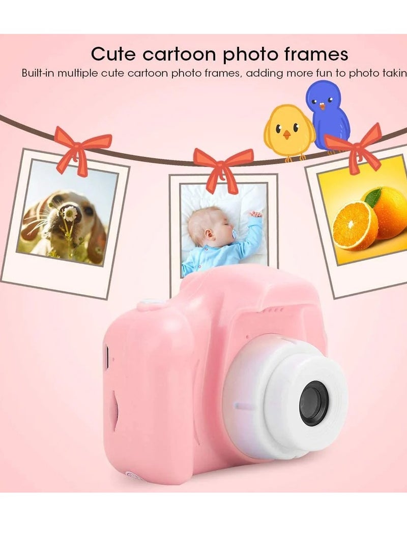 Mini Children LCD  Digital Camera Video Photo Recorder Kids Toy Gift Pink  - Image 2