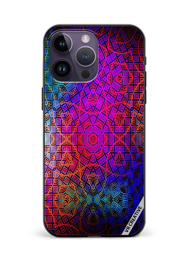 VR CREATIVE غطاء حماية واقٍ لهاتف أبل آيفون 15 برو بتصميم متعدد الألوان - Image 1